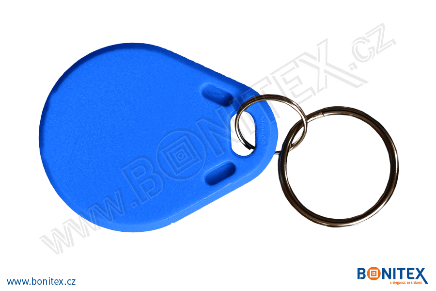 Klíčenka-ABS-40x32-tl.4,2mm-s RFID-13,56 MHz-modrá (VC-41) - bonitex 