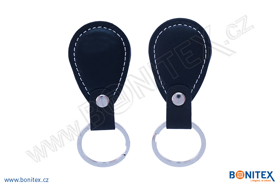Klíčenka-PU kůže-68x36mm-s RFID-125 kHz-černá - bonitex 